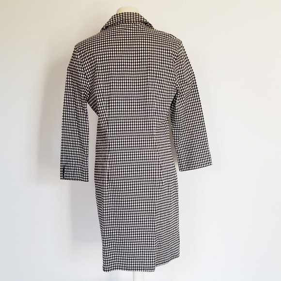 Refashioned Vintage Gingham Coat Dress (M/L) - Picture 4 of 7